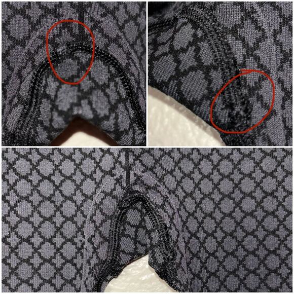 Lululemon In The Flow Crops leggings Heathered Deep Coal women's 4 style #W6D87S - Picture 15 of 16